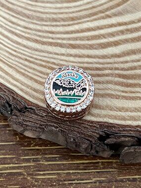 Pandora Ketchikan Alaska Rose Gold Plate Bead S925 Silver Charm